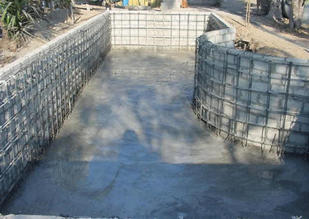 ساخت استخر سیمانی