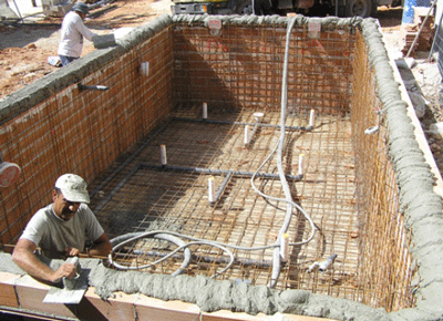آرماتوربندی استخر