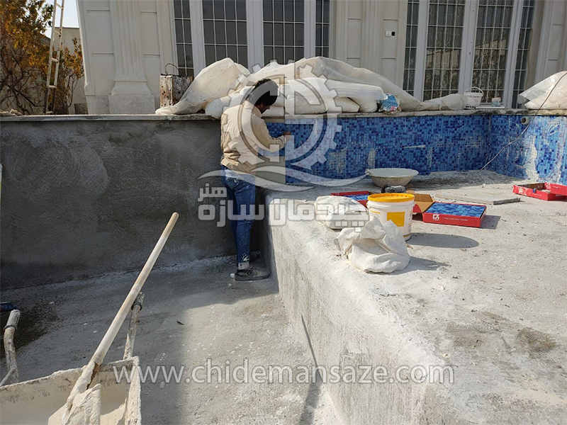 مراحل ساخت استخر