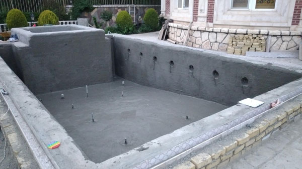 سیمانکاری استخر